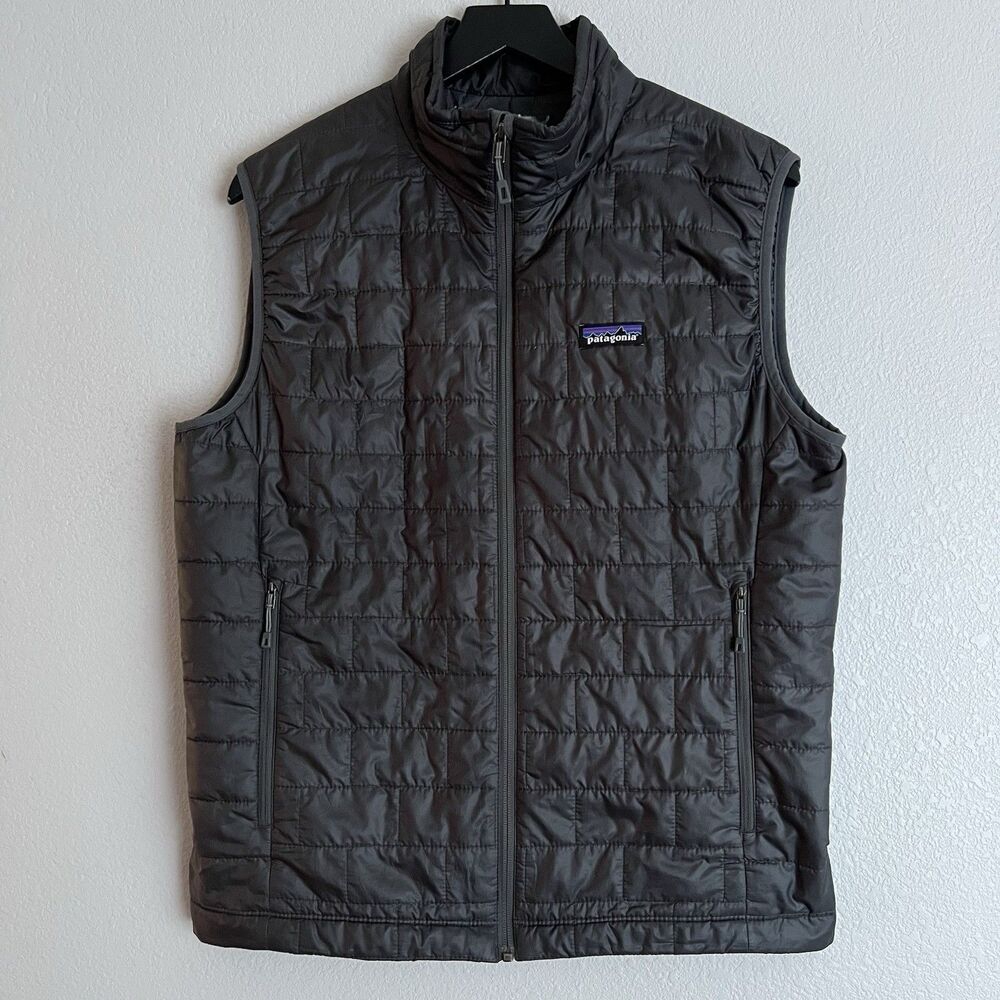 Patagonia Mens Nano Puff Vest Size M Gray